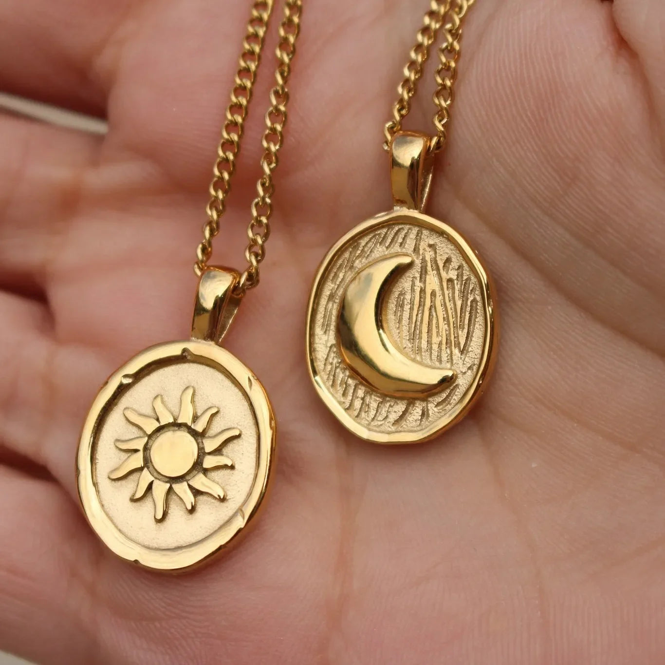 Gold Celestial Medallions - BellaAura