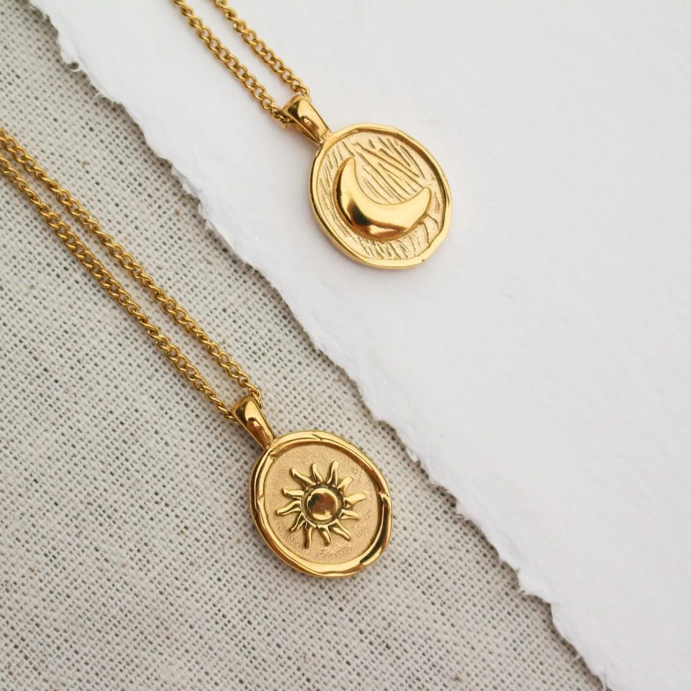 Gold Celestial Medallions - BellaAura
