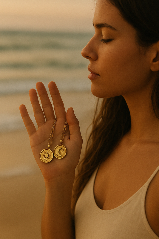 Gold Celestial Medallions - BellaAura